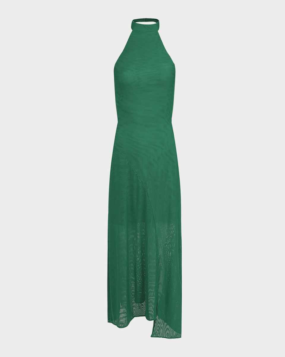 Solid Vickey Midi Dress